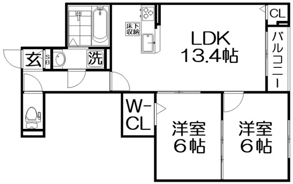 メゾン アンソレイエの物件間取画像